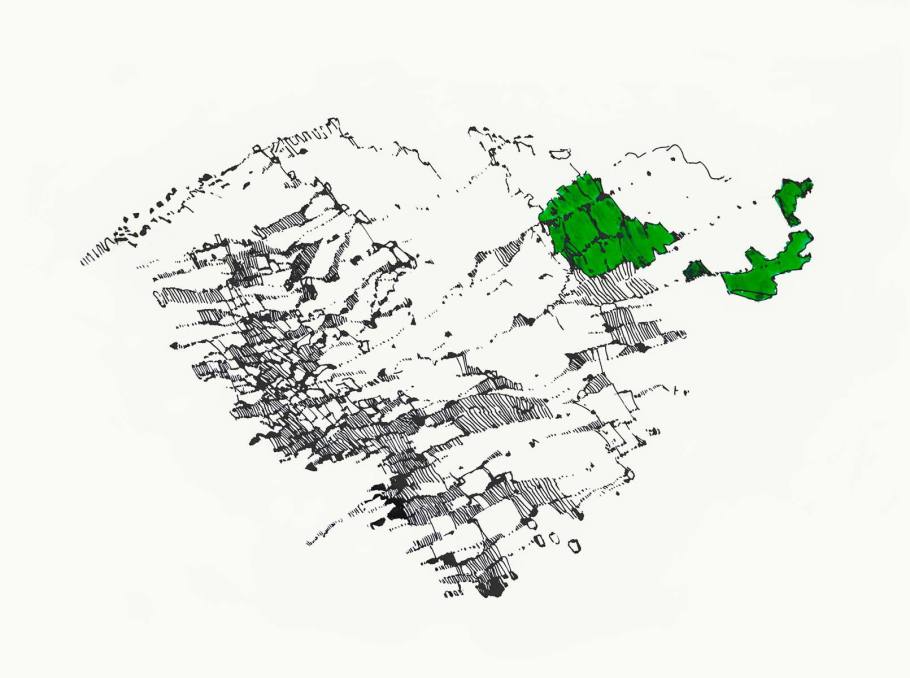 02_blunier_montagna-magica-no-18_marker-auf-klarsichtfolie_2016